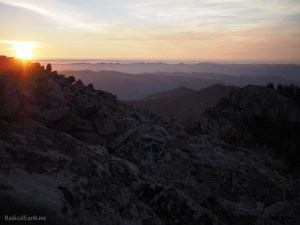 Sunrise from the summit of South Loon