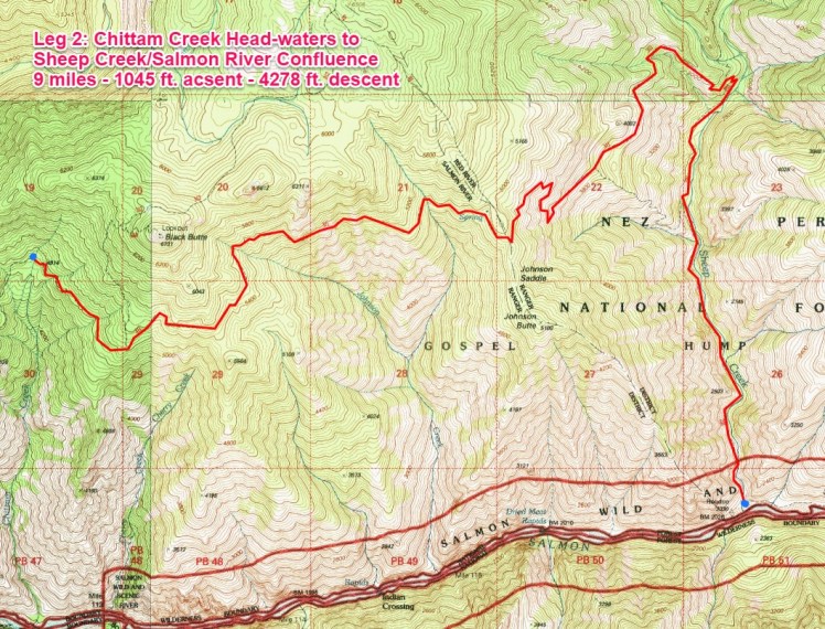 Chittam to Sheep creek